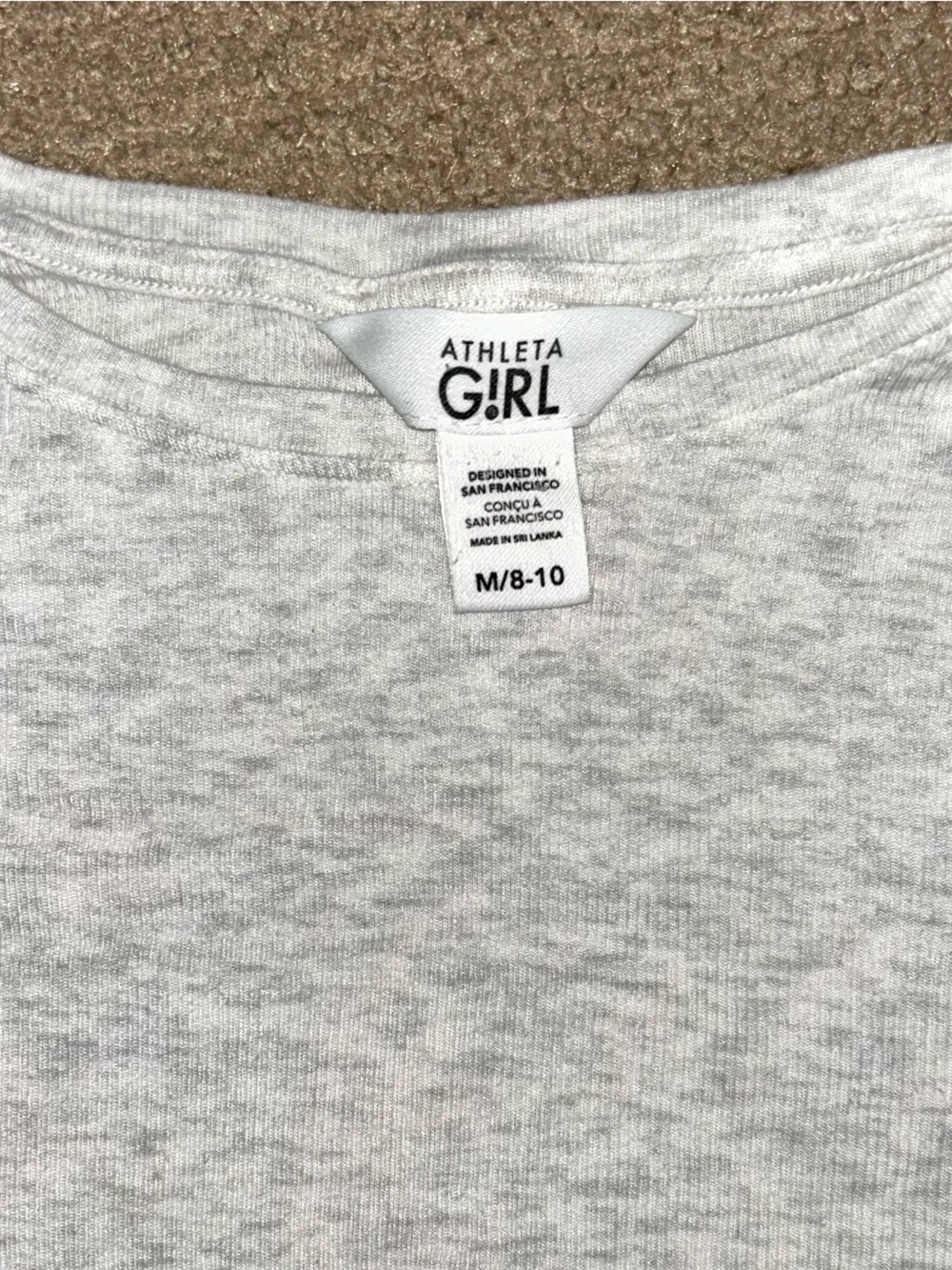 Athleta Girl Heather Gray Tee